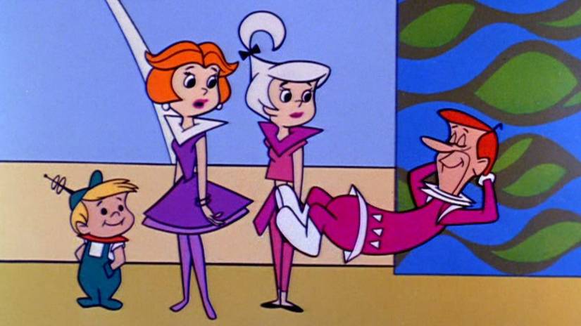 George relaxing while his family watches in The Jetsons.