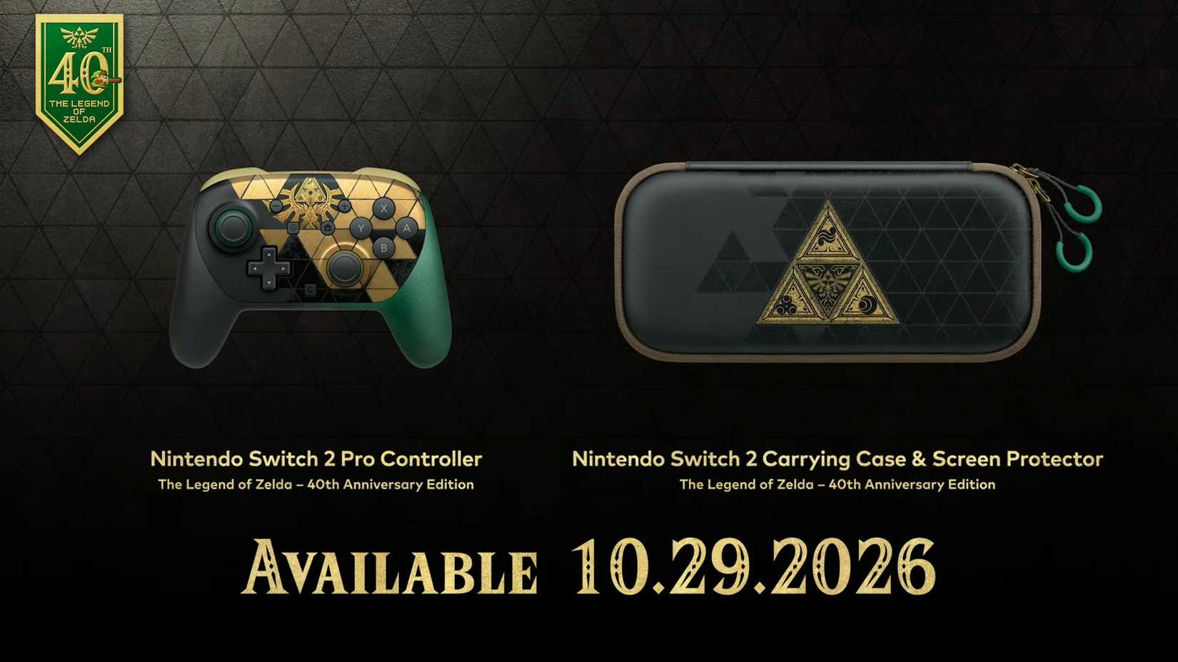 Zelda 40th Anniversary Nintendo Switch 2 Model Officially Announced