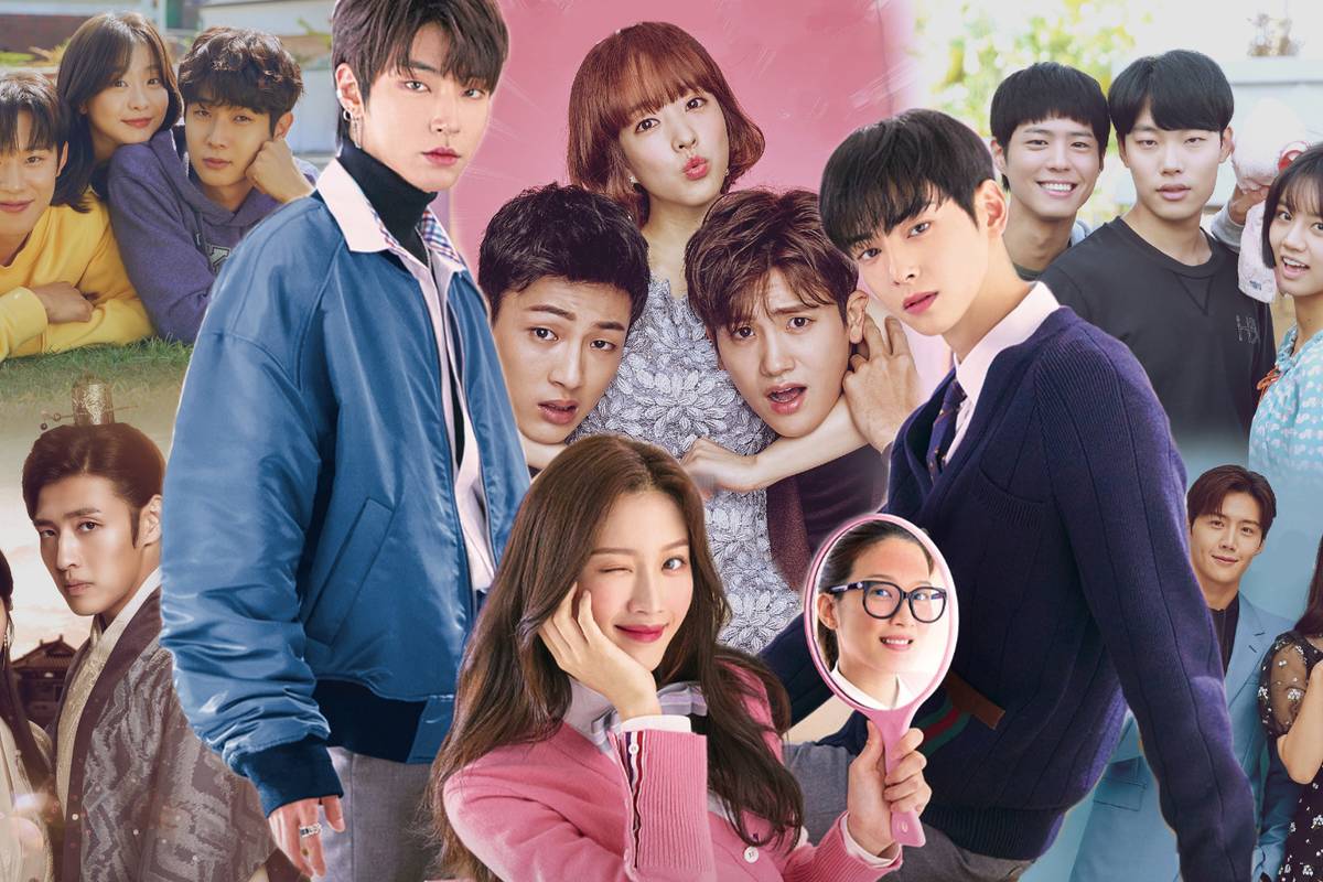 Scene from Start-Up featuring the central love triangle