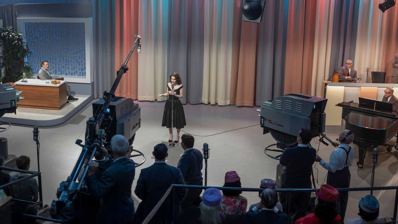 Midge doing her set in the finale episode of The Marvelous Mrs. Maisel