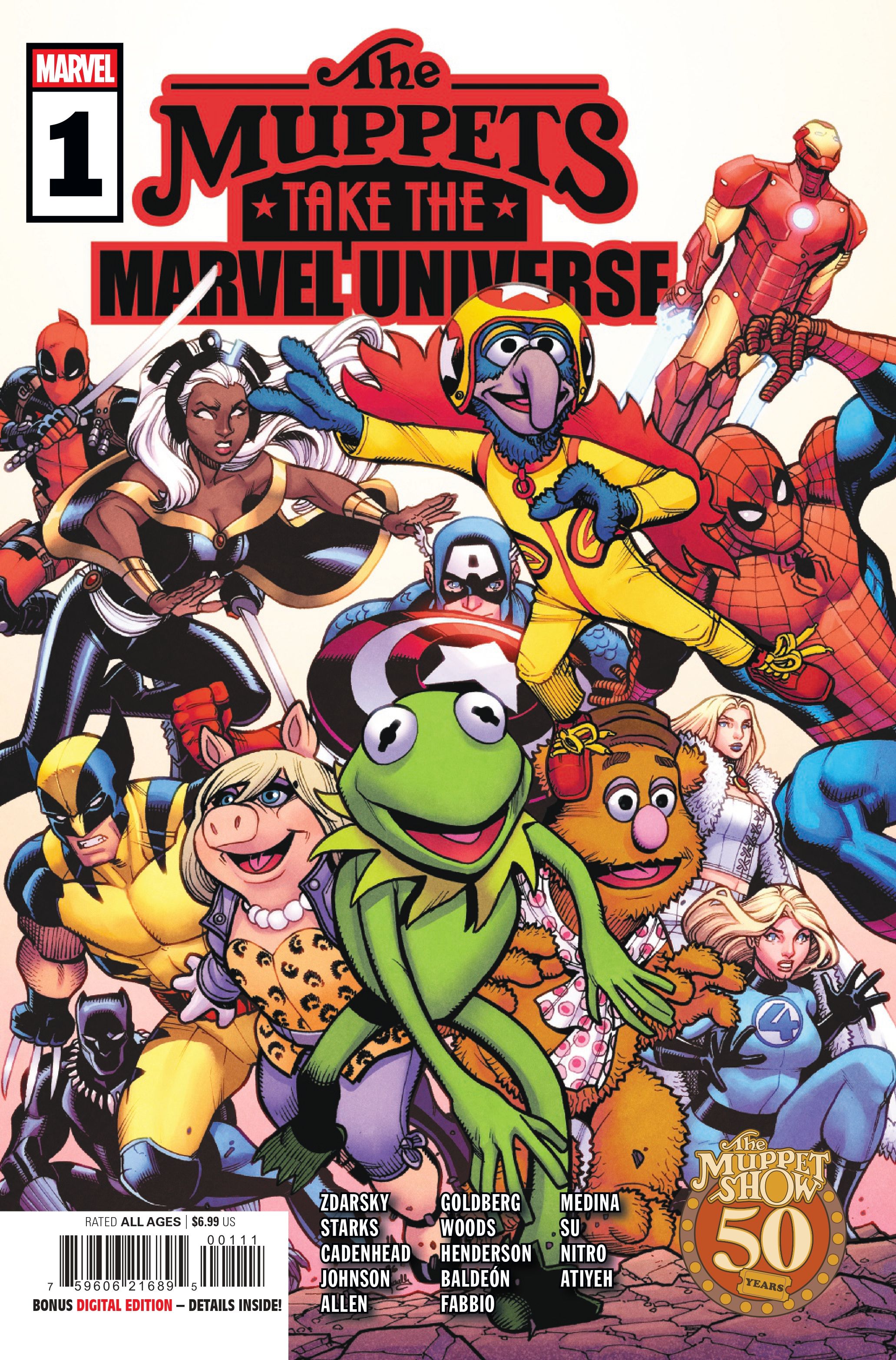 The Muppets Take the Marvel Universe #1 main cover