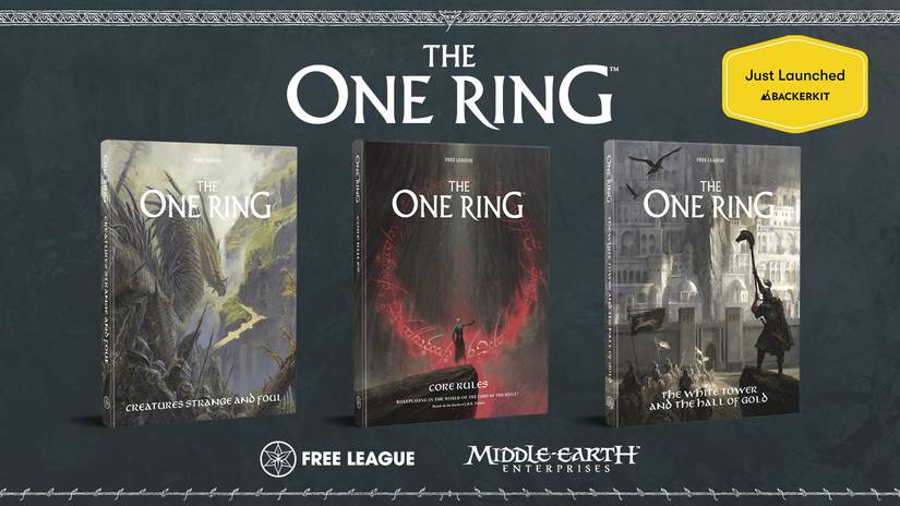 The One Ring and Lord of the Rings BackerKit Key Art