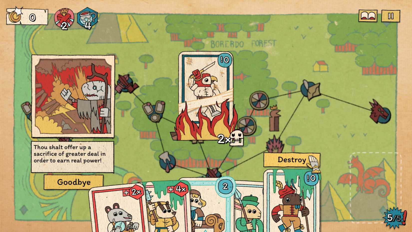A card is being sacrificed in The Royal Writ.