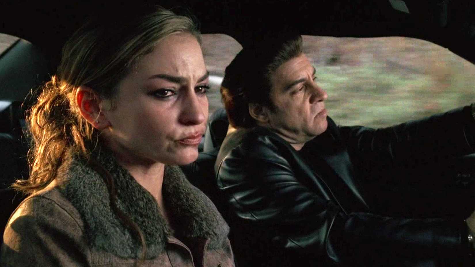 Sil drives with Adriana in The Sopranos