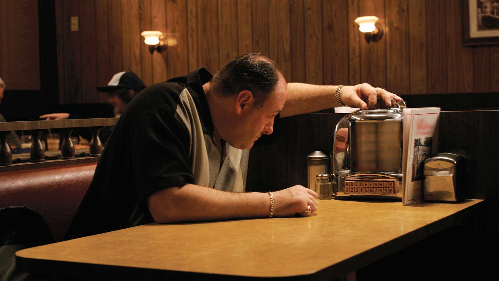 Still of James Gandolfini as Tony Soprano in The Sopranos season 6.