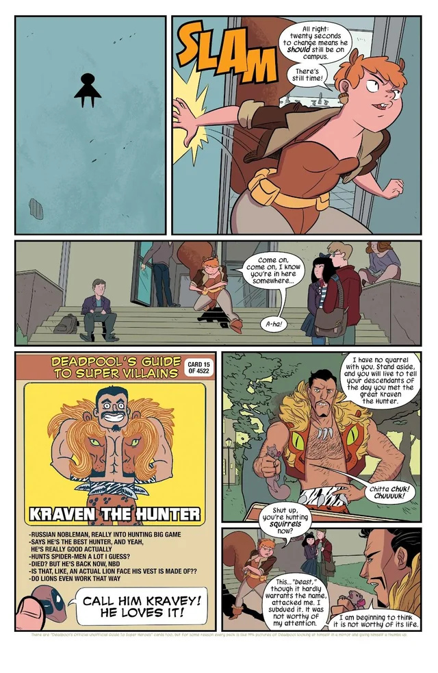 The Unbeatable Squirrel Girl Befriending Kraven Marvel Comic image