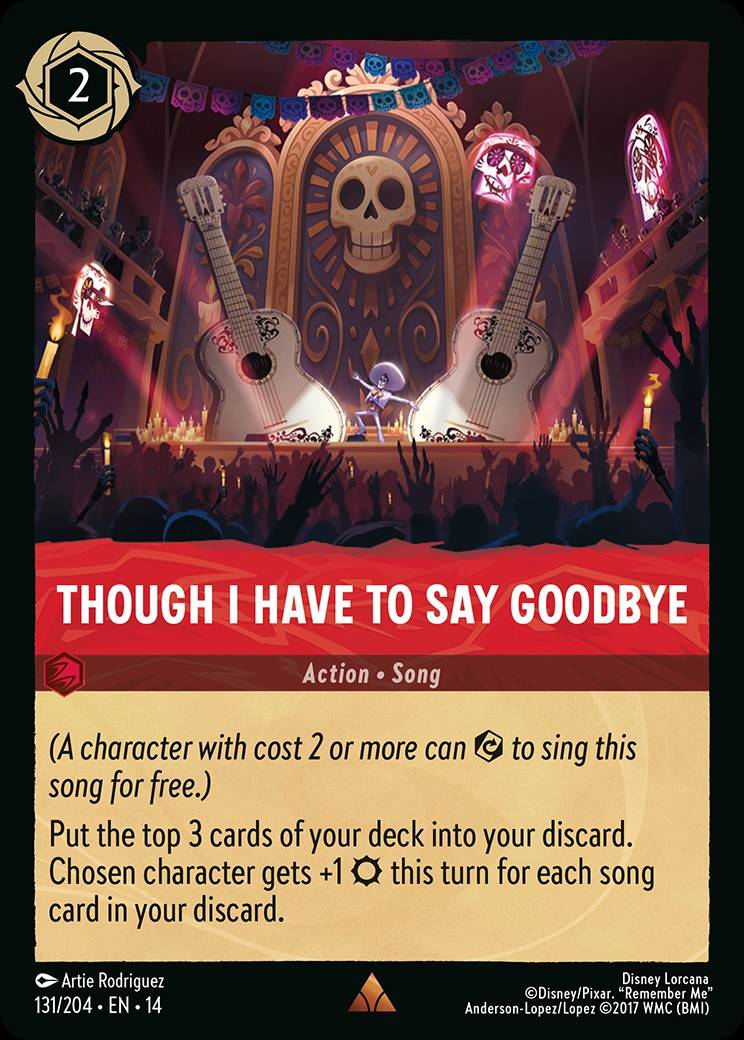 Though I Have To Say Goodbye Disney Lorcana card