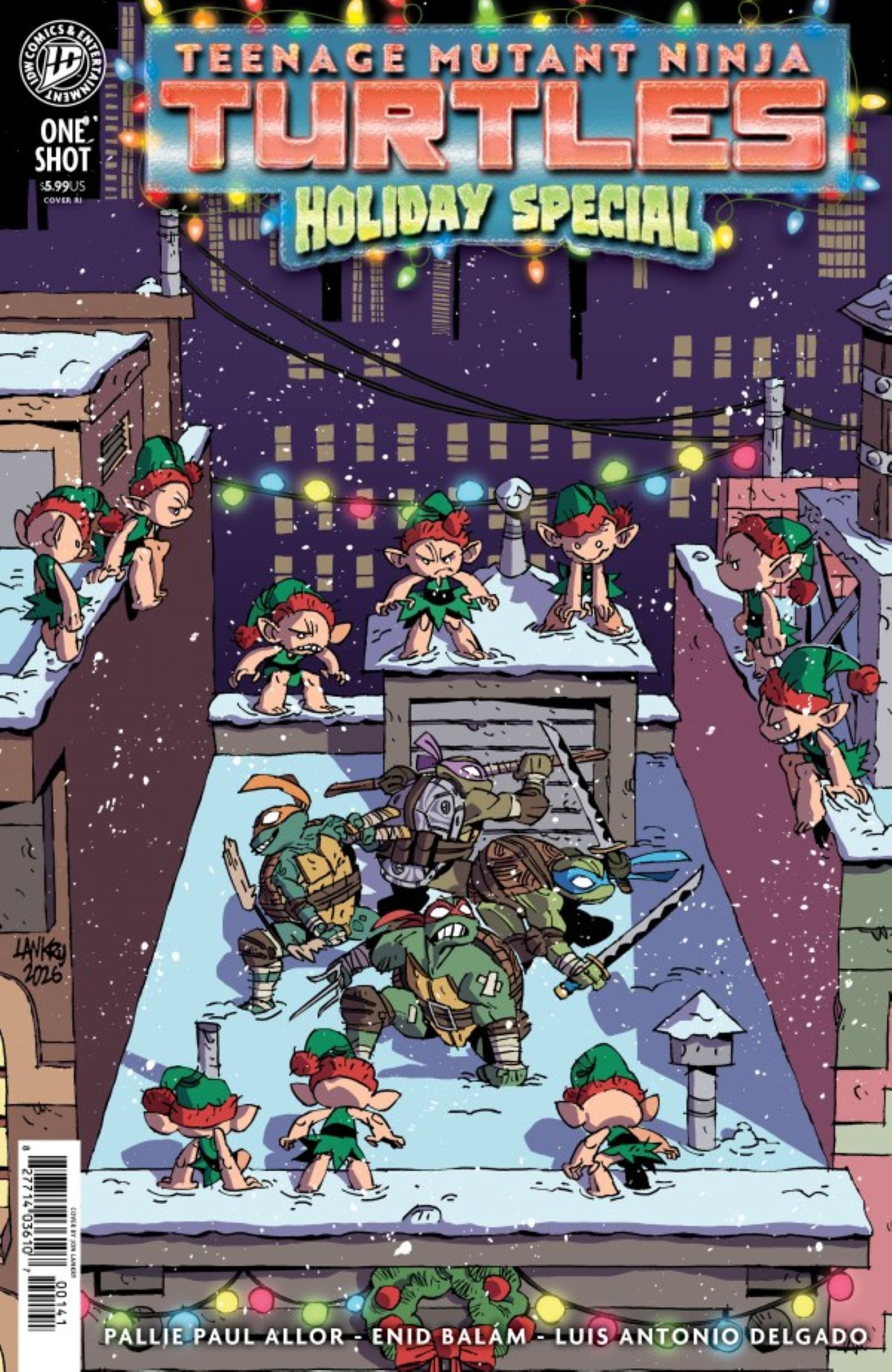 TMNT Holiday Special variant cover 3