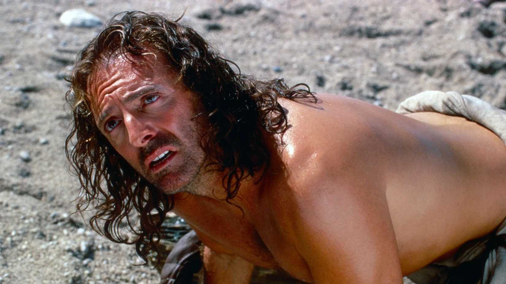 Odysseus lying on the ground in the 1997 Oddysey miniseries