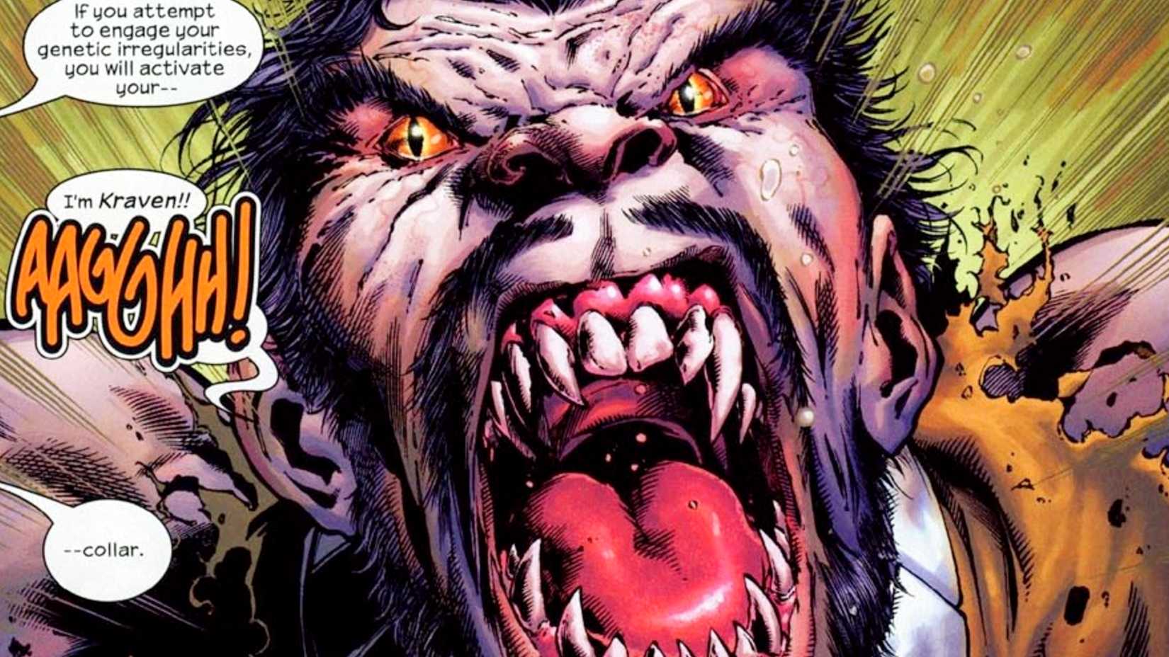 ultimate universe kraven gets animal powers