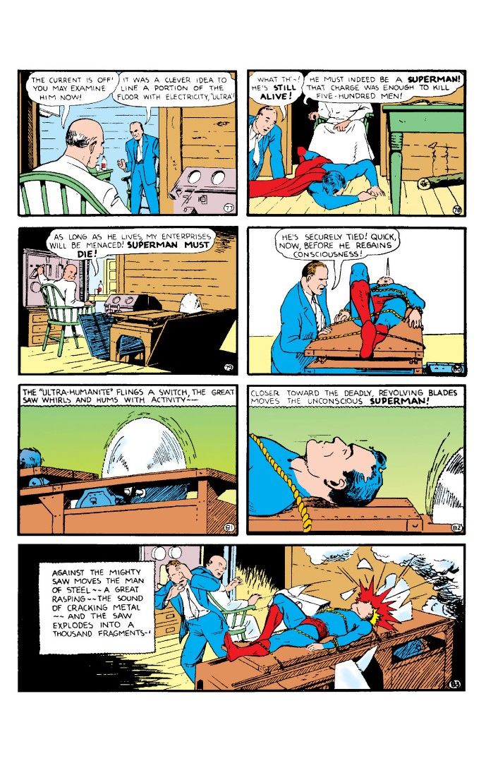 Ultra-Humanite makes his debut in Action Comics #13, capturing Superman and putting him in a poorly planned death trap.