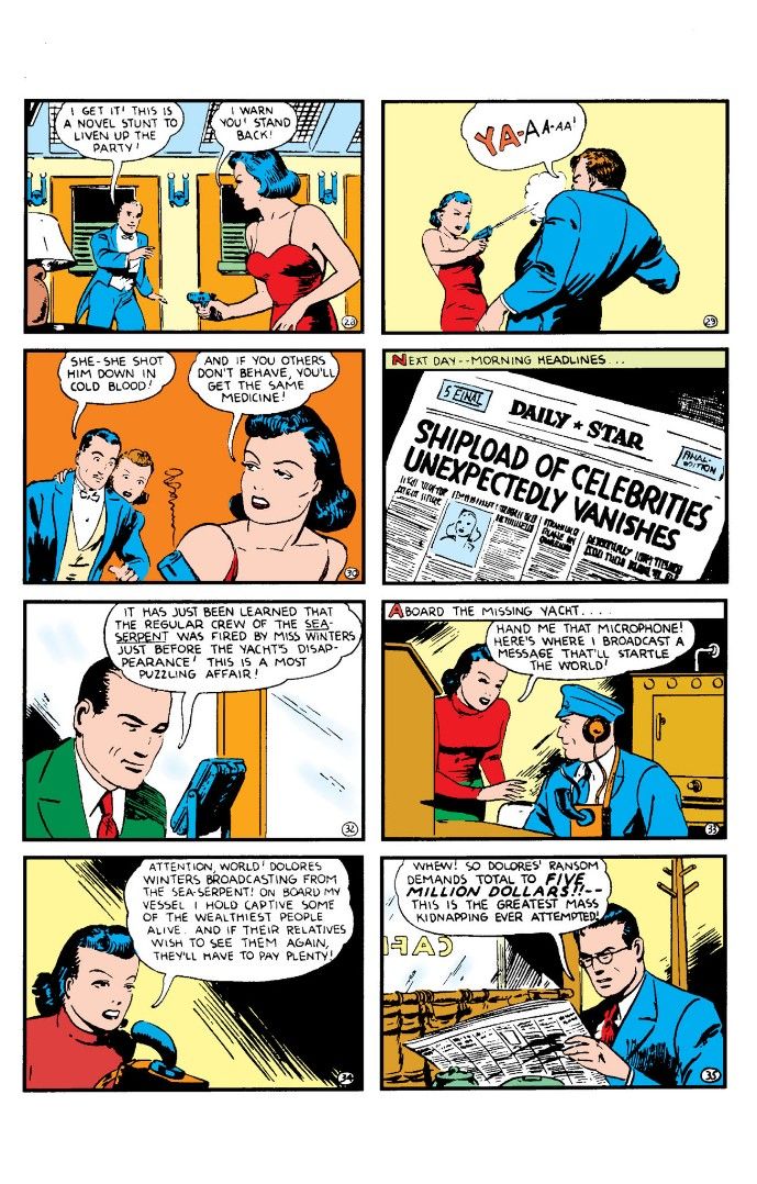 The Ultra-Humanite revealing their new identity as Dolores Winters.