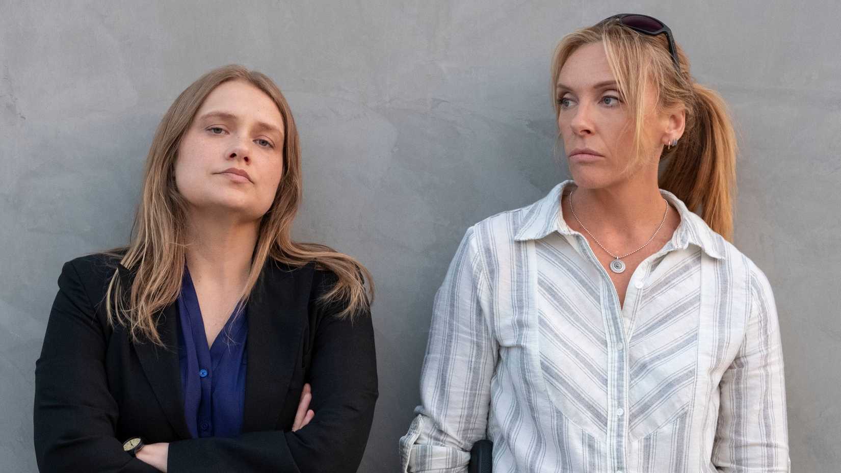 Merritt Wever and Toni Collette in Unbelievable.