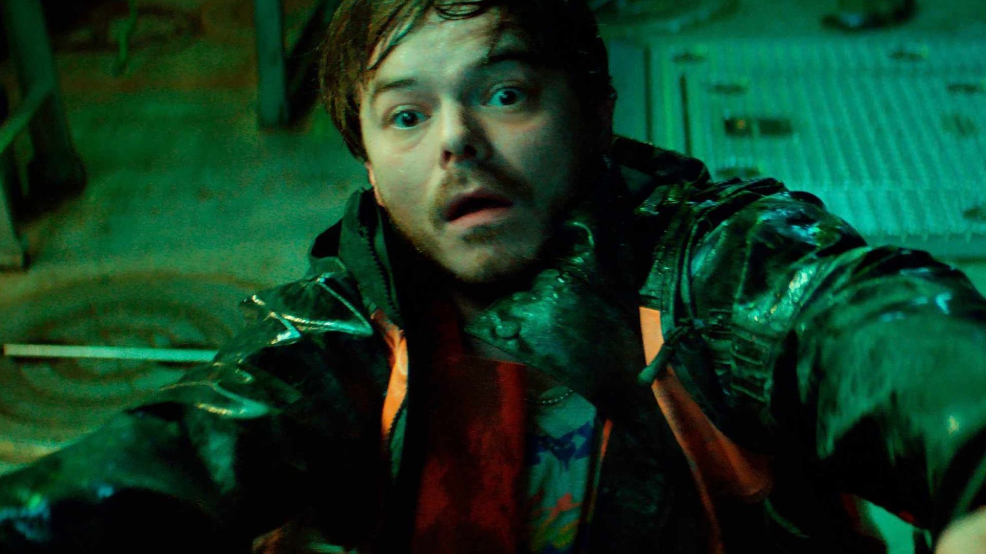 Charlie Heaton looking terrified in Below