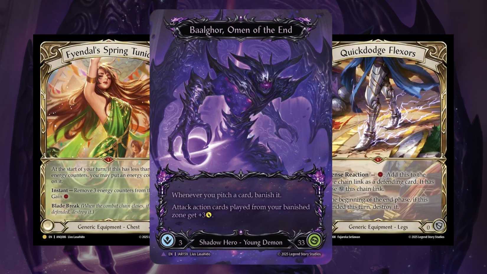 Variety of Flesh and Blood cards