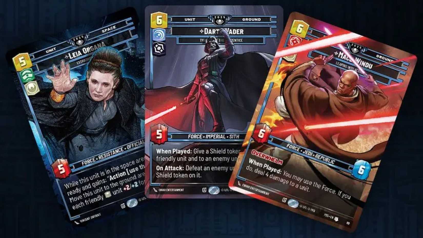 Variety of Star Wars Unlimited cards