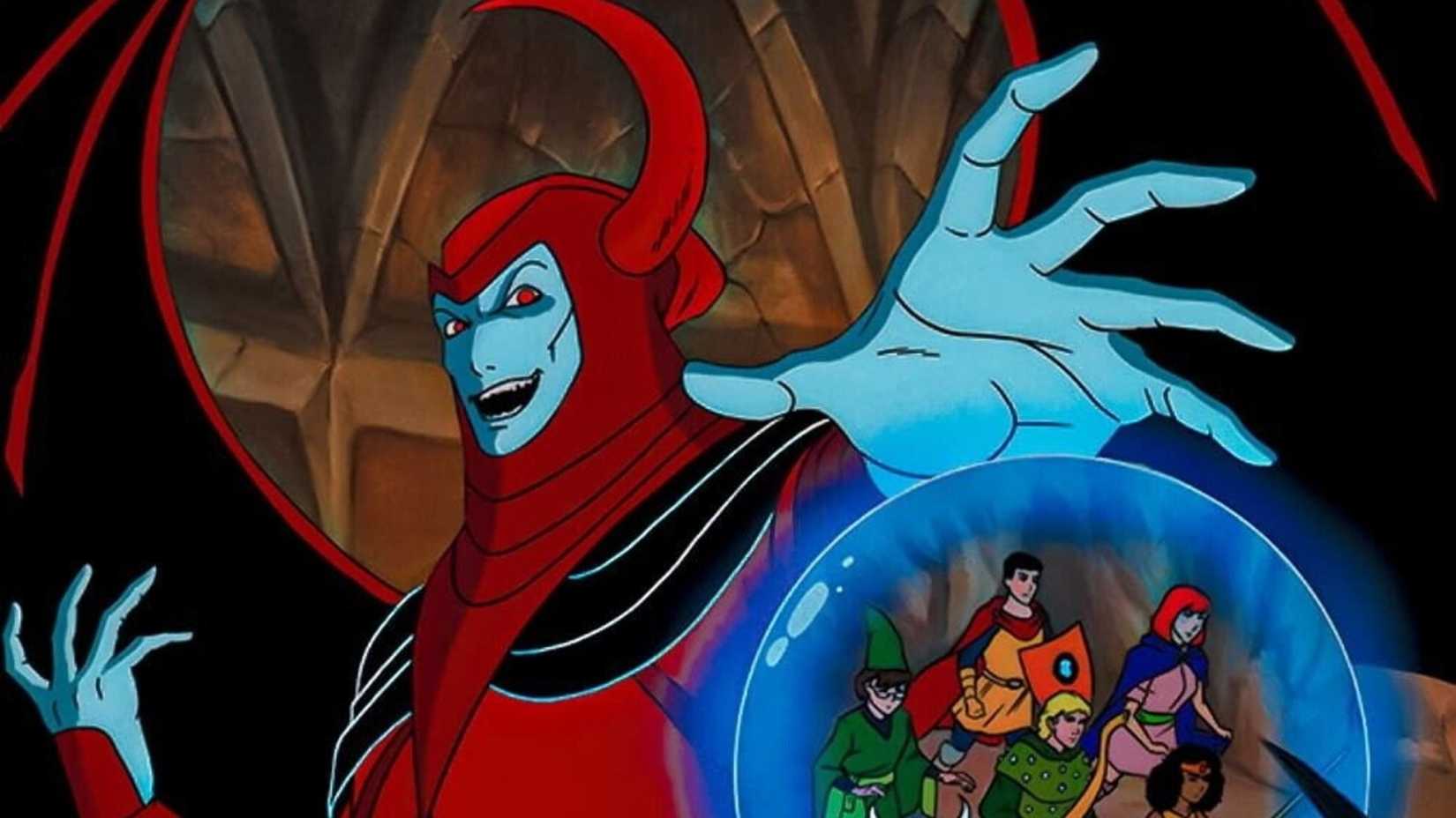 Venger watching over the main group in Dungeons & Dragons (1983)