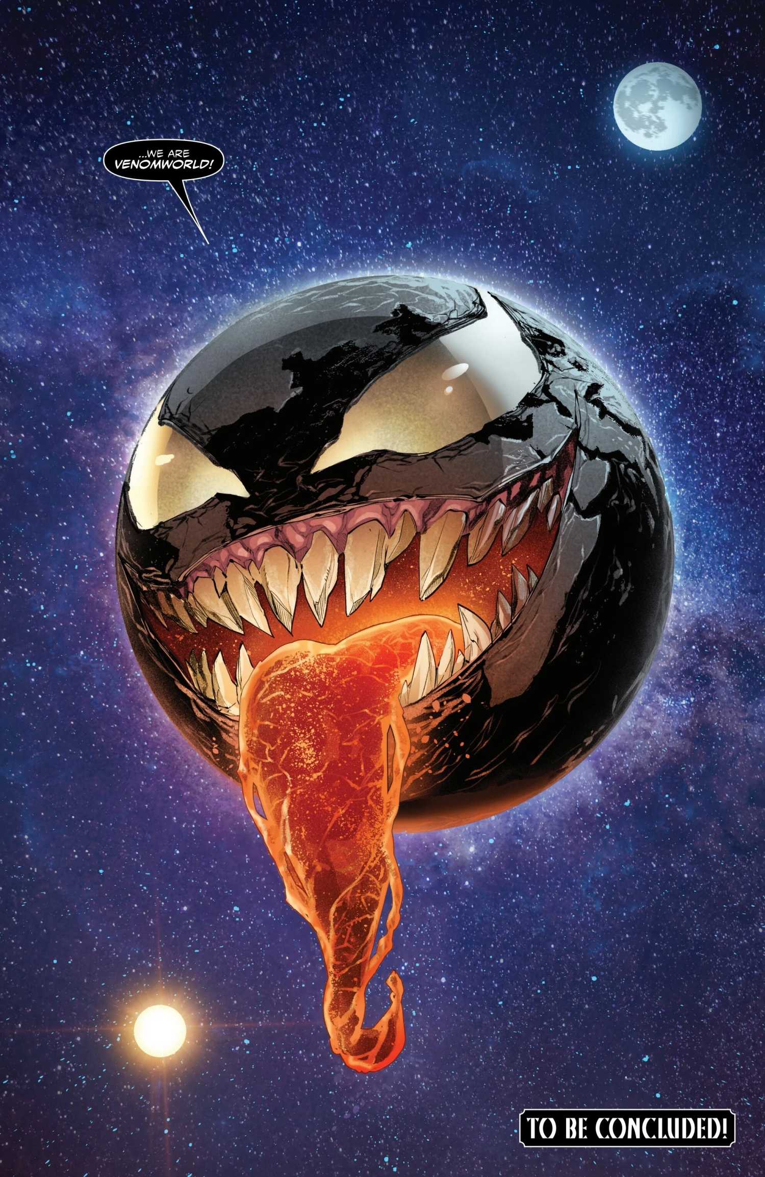 Venom takes over the Earth to become Venomworld in Queen in Black #4