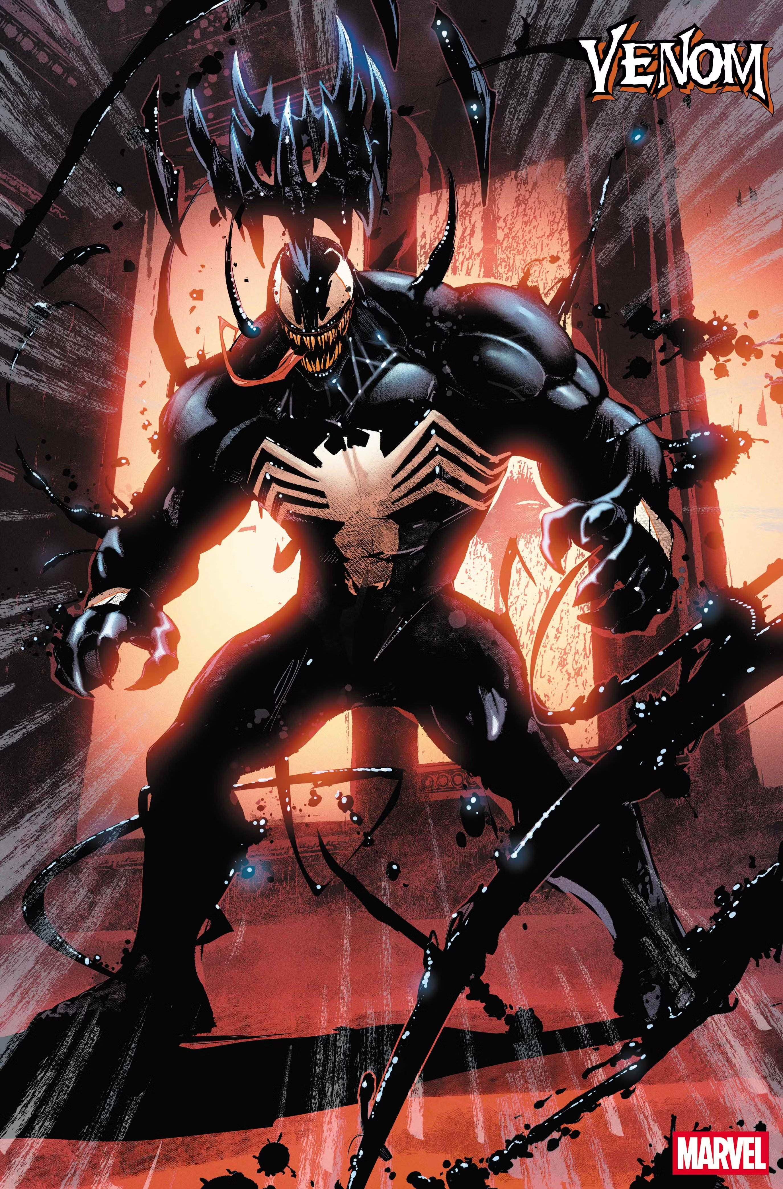 Venom wears a symbiote crown in his new comic series
