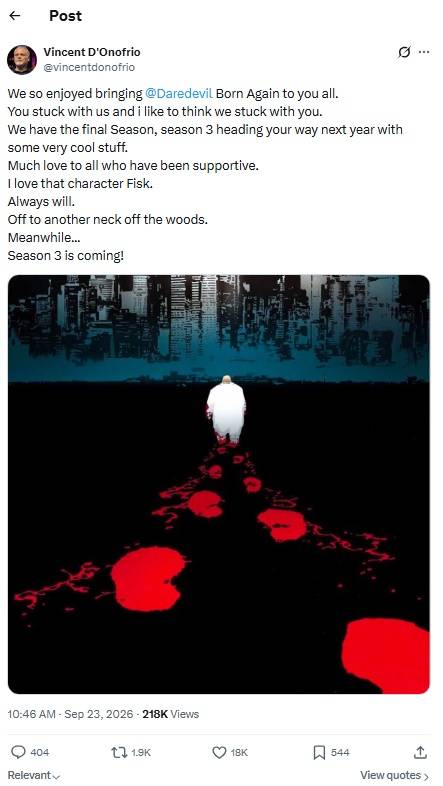Daredevil: Born Again Cancellation After 3 Seasons Gets Official ...