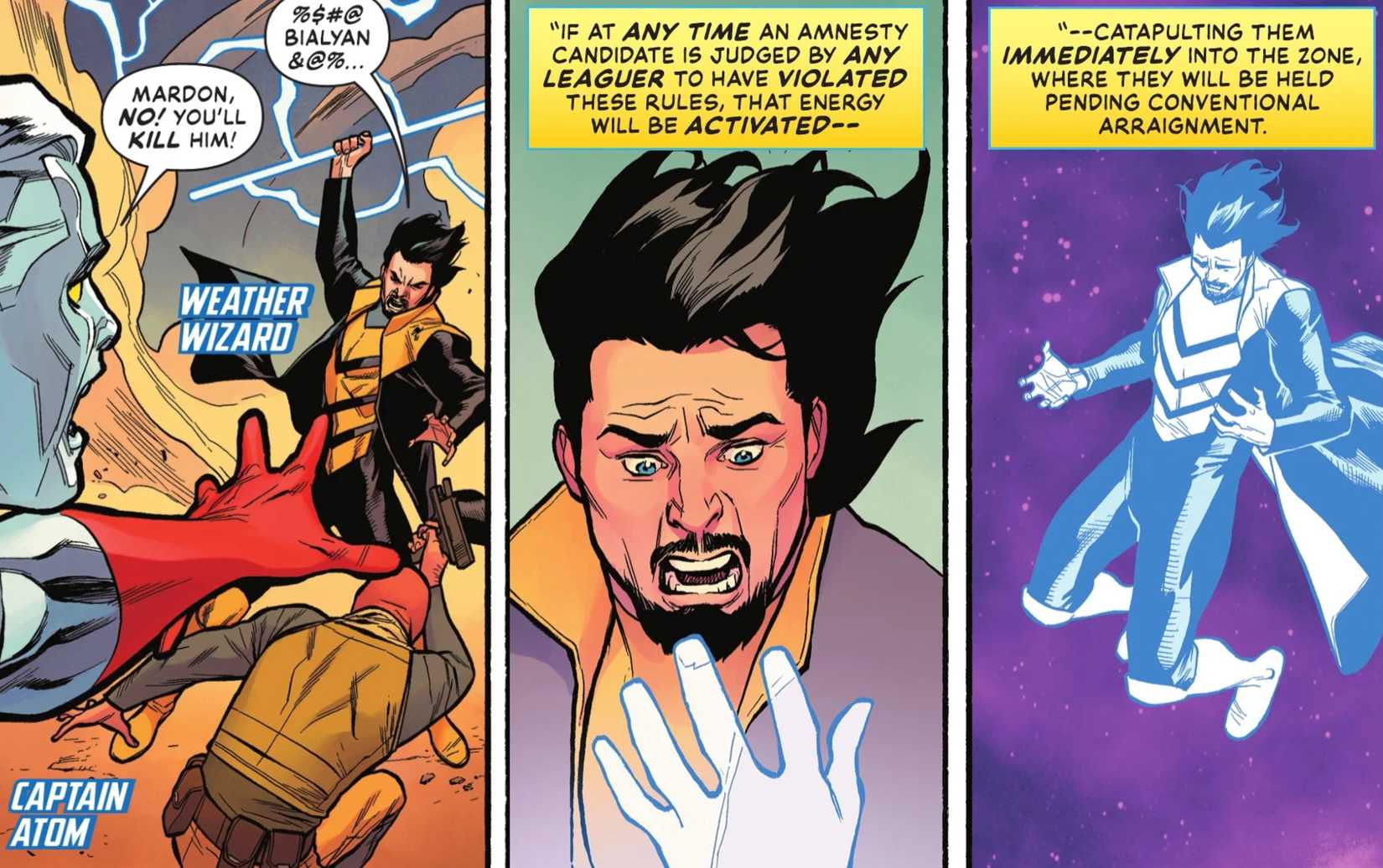 WEATHER WIZARD GETS KICKED OFF THE JUSTICE LEAGUE