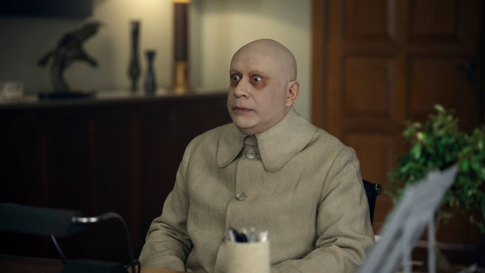 Uncle Fester in Wednesday
