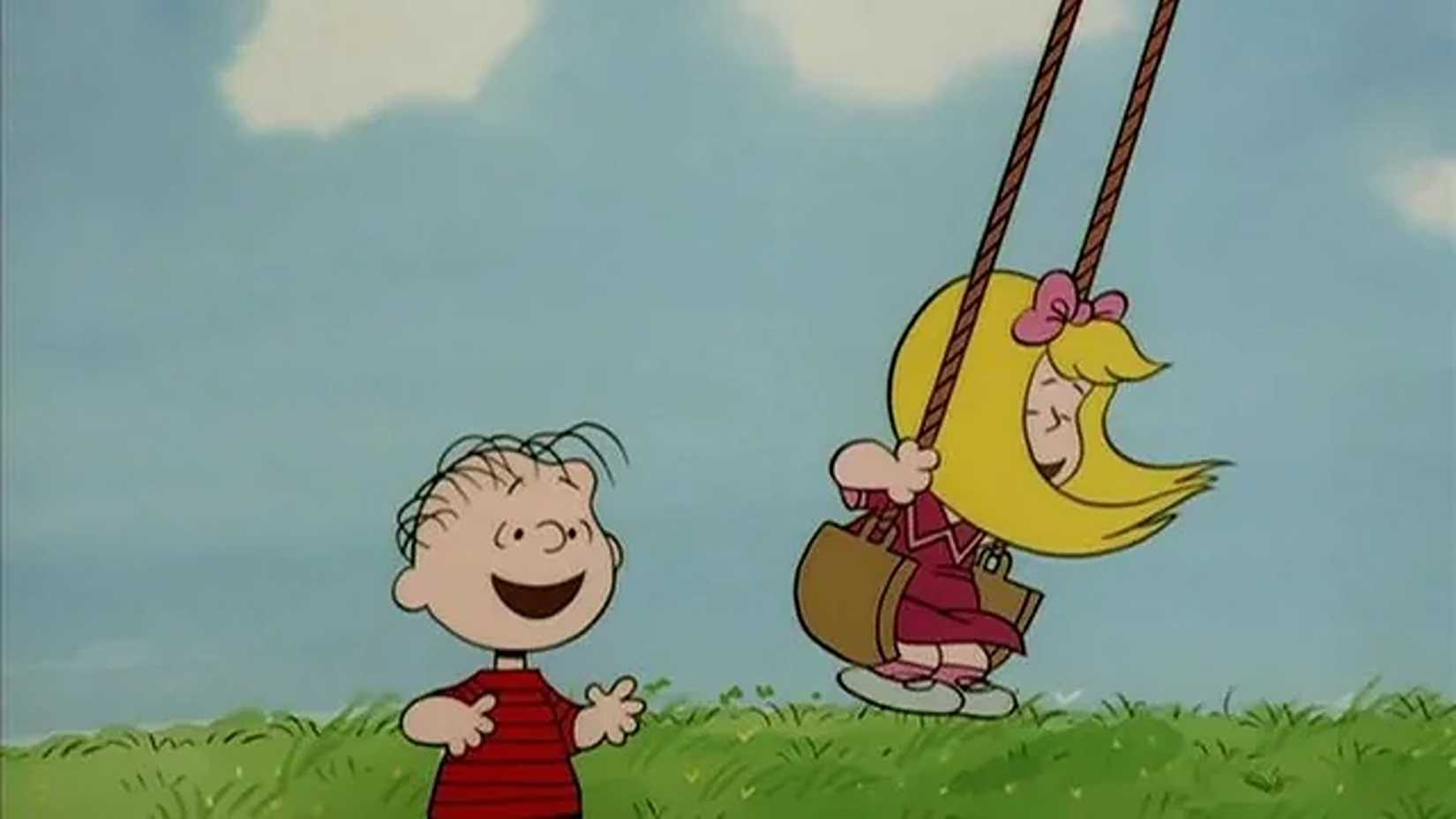 Why, Charlie Brown, Why? ending sees Janice swinging with Linus pushing her from behind