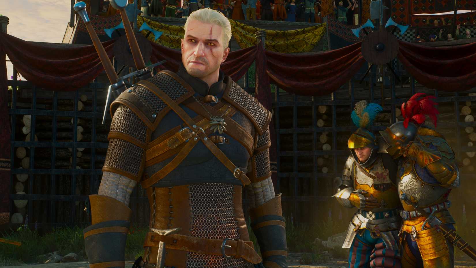 Witcher 3 Remastered Geralt in the arena