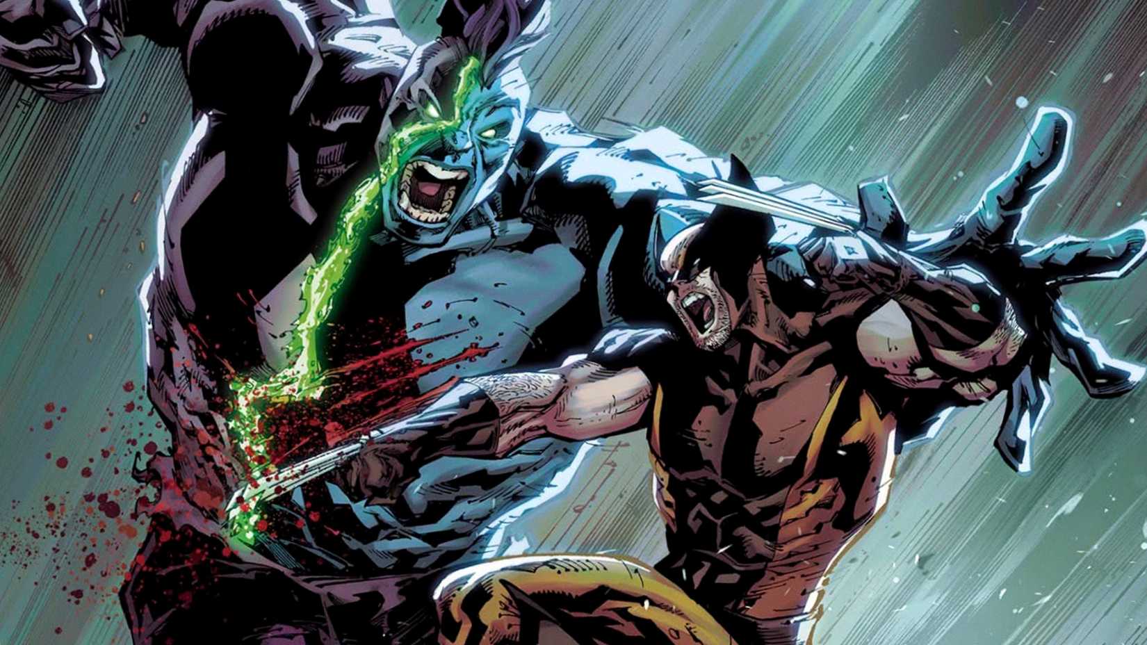 Wolverine fights the Infernal Hulk in art by Ryan Stegman