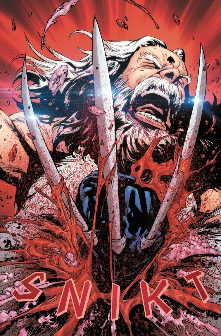 Wolverine recreates the Chestbuster scene in Alien vs X-Men #1 cover