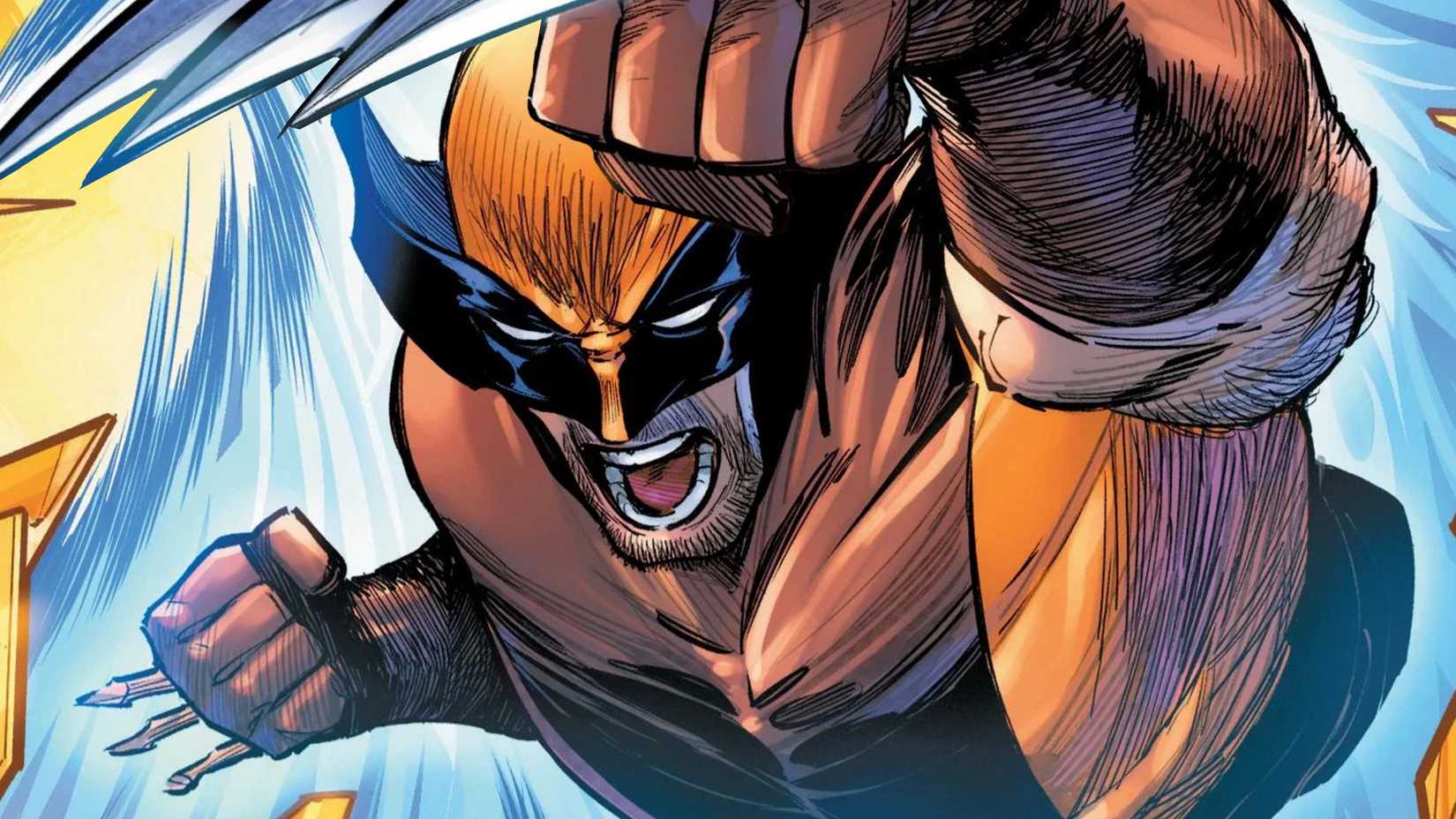 wolverine with one adamantium claw and one bone