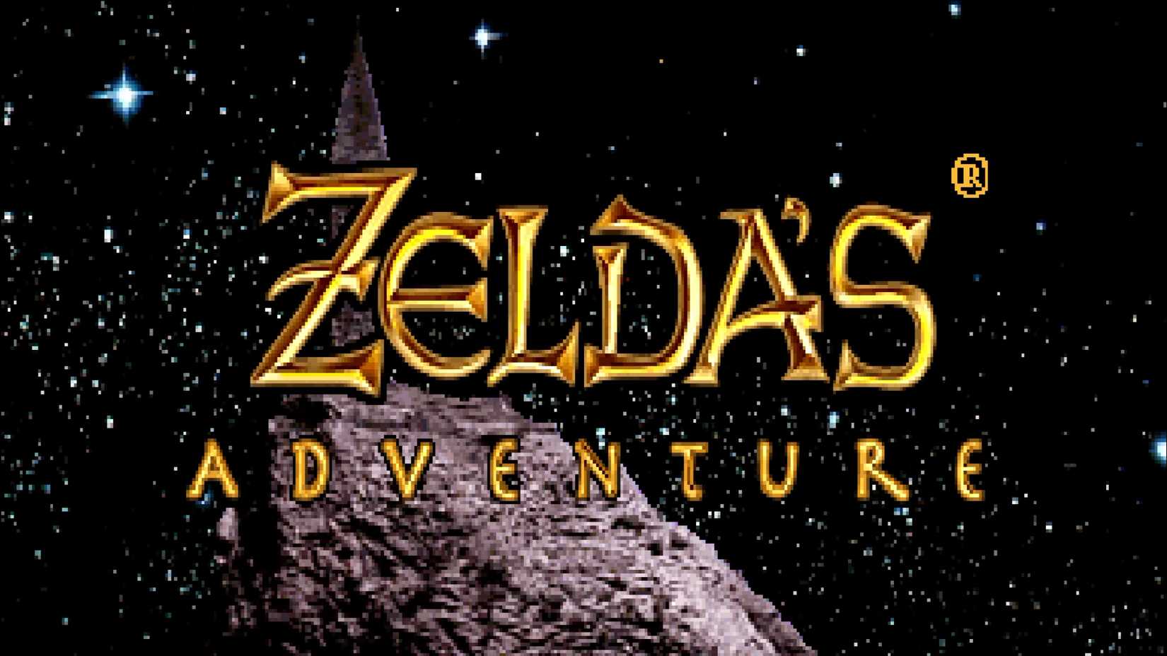Zelda's Adventure title screen