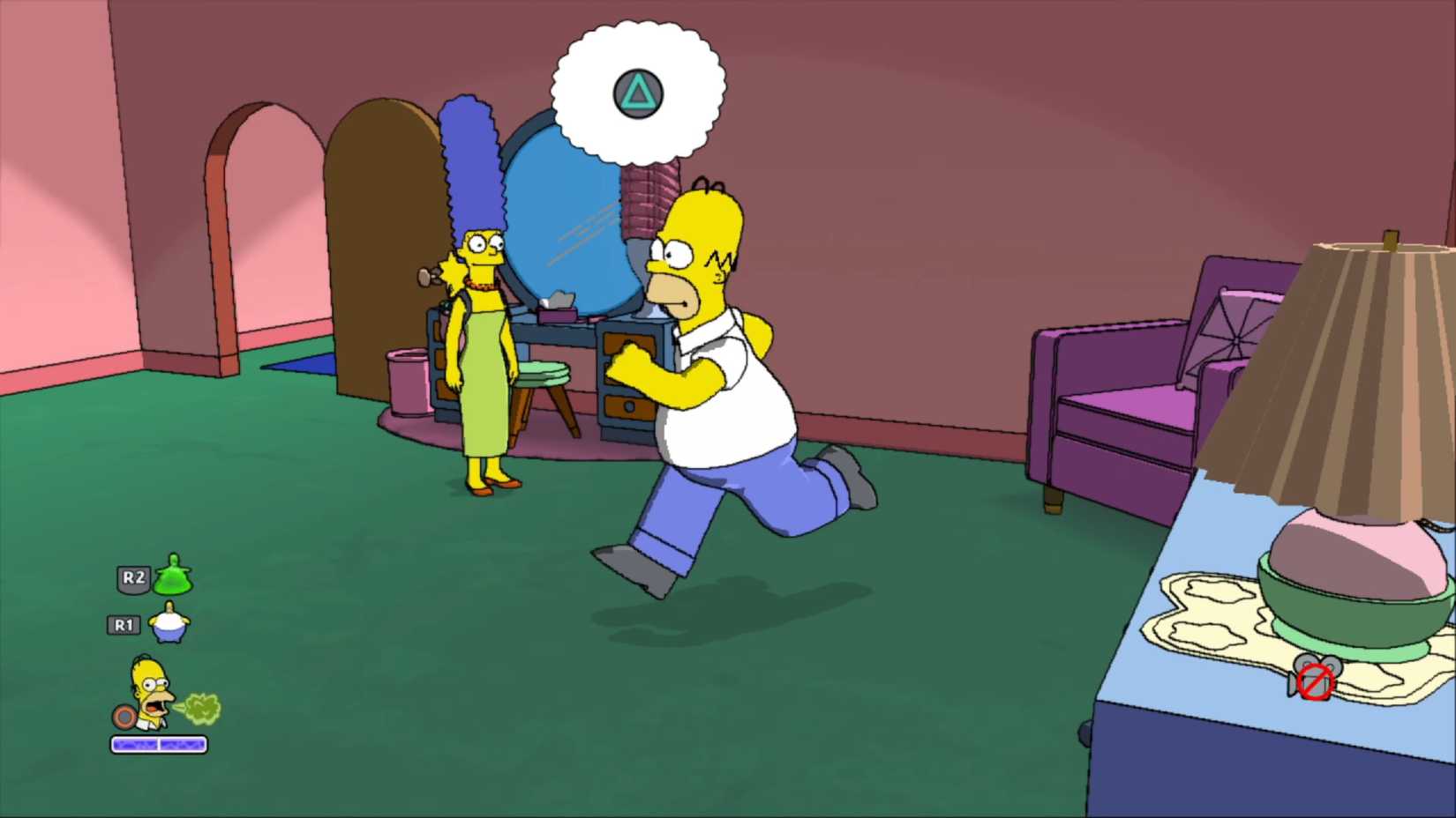 (111) The Simpsons Game (2007) - Exploring Open World Springfield _ Low Poly City Tour - 0-3-53