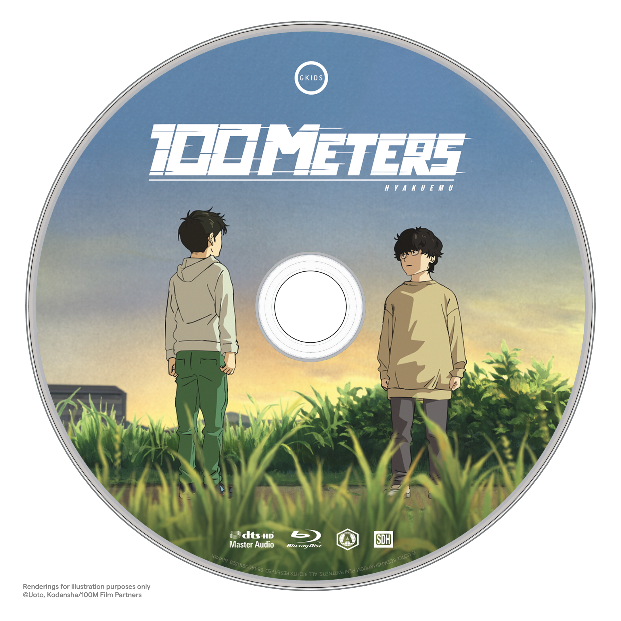 2025 Best Anime Movie 100 Meters Blu-ray Collector's Edition Disc 1A