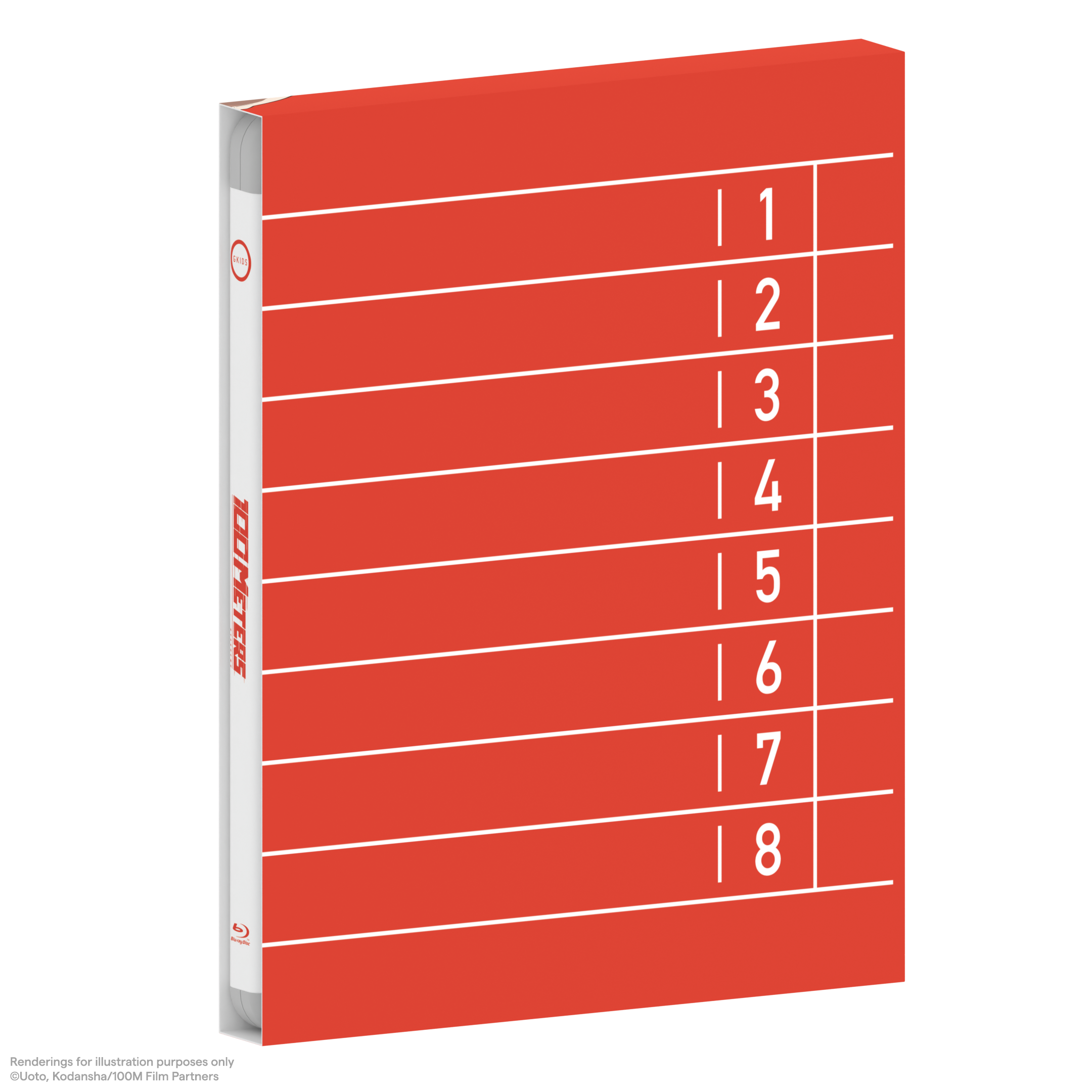 2025 Best Anime Movie 100 Meters Blu-ray Collector's Edition positions