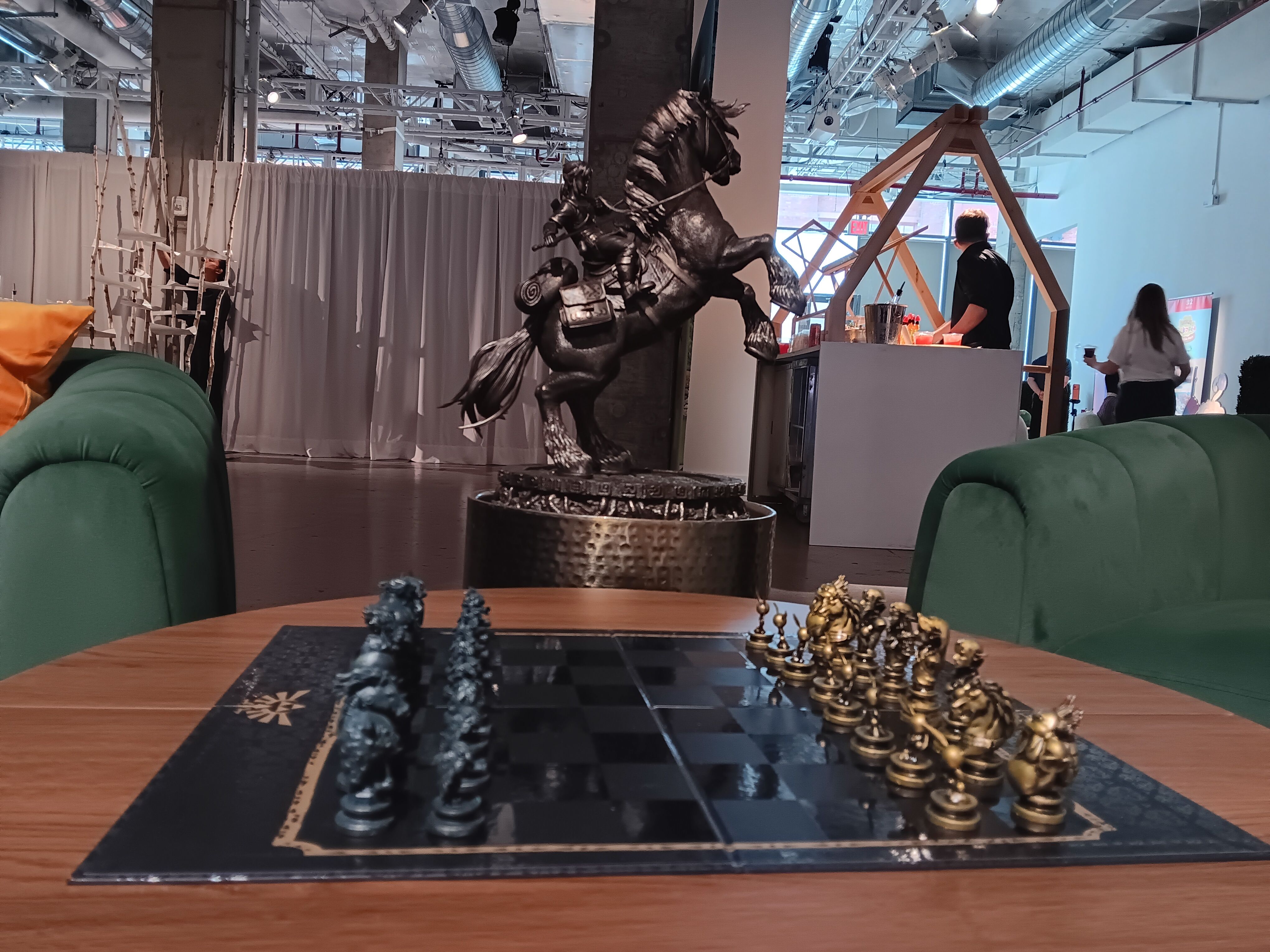 Legend of Zelda chess set with a statue of Link riding Epona at the Nintendo 2026 holiday showcase