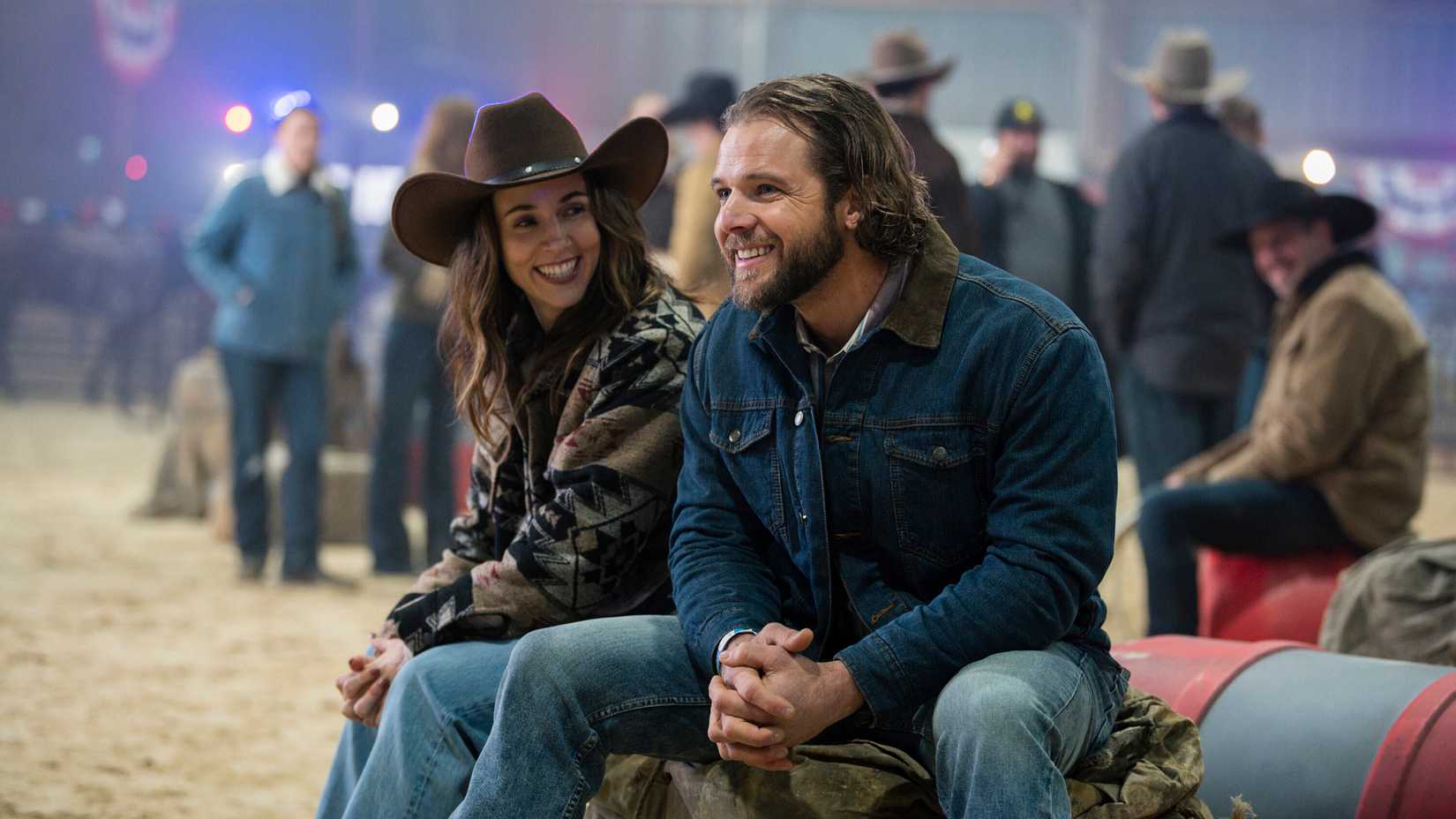 Still of Alona Tal as Chloe and Max Thieriot as Bode Leone in Fire Country season 4.