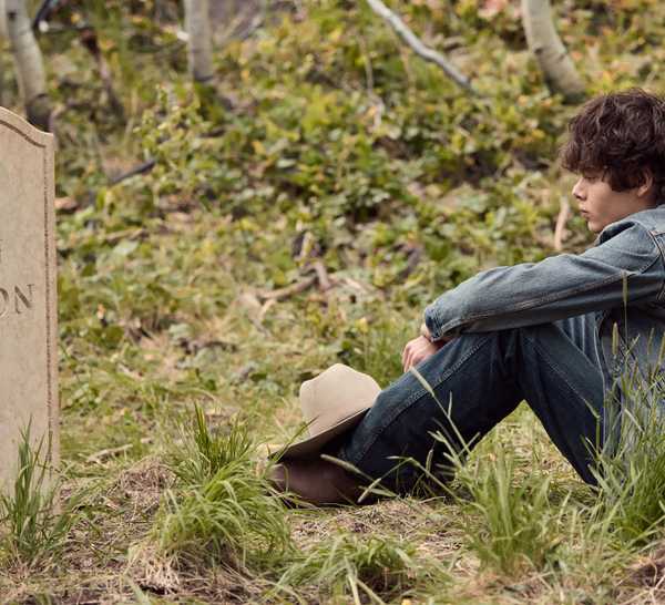 Still of Brecken Merrill as Tate Dutton in Marshals season 2 episode 2.
