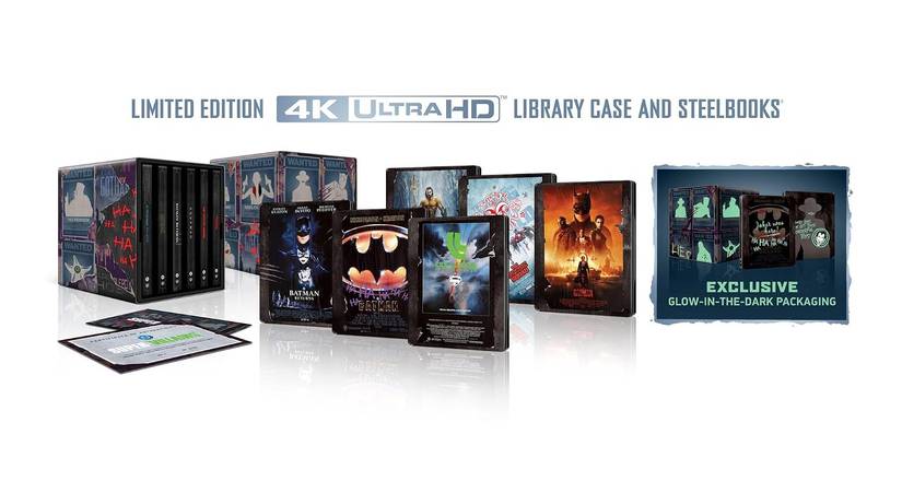 DC Villains 6-Film Limited Edition Steelbook Library Case