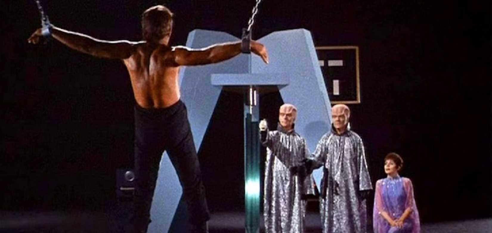 A torture scene in Star Trek The Empath