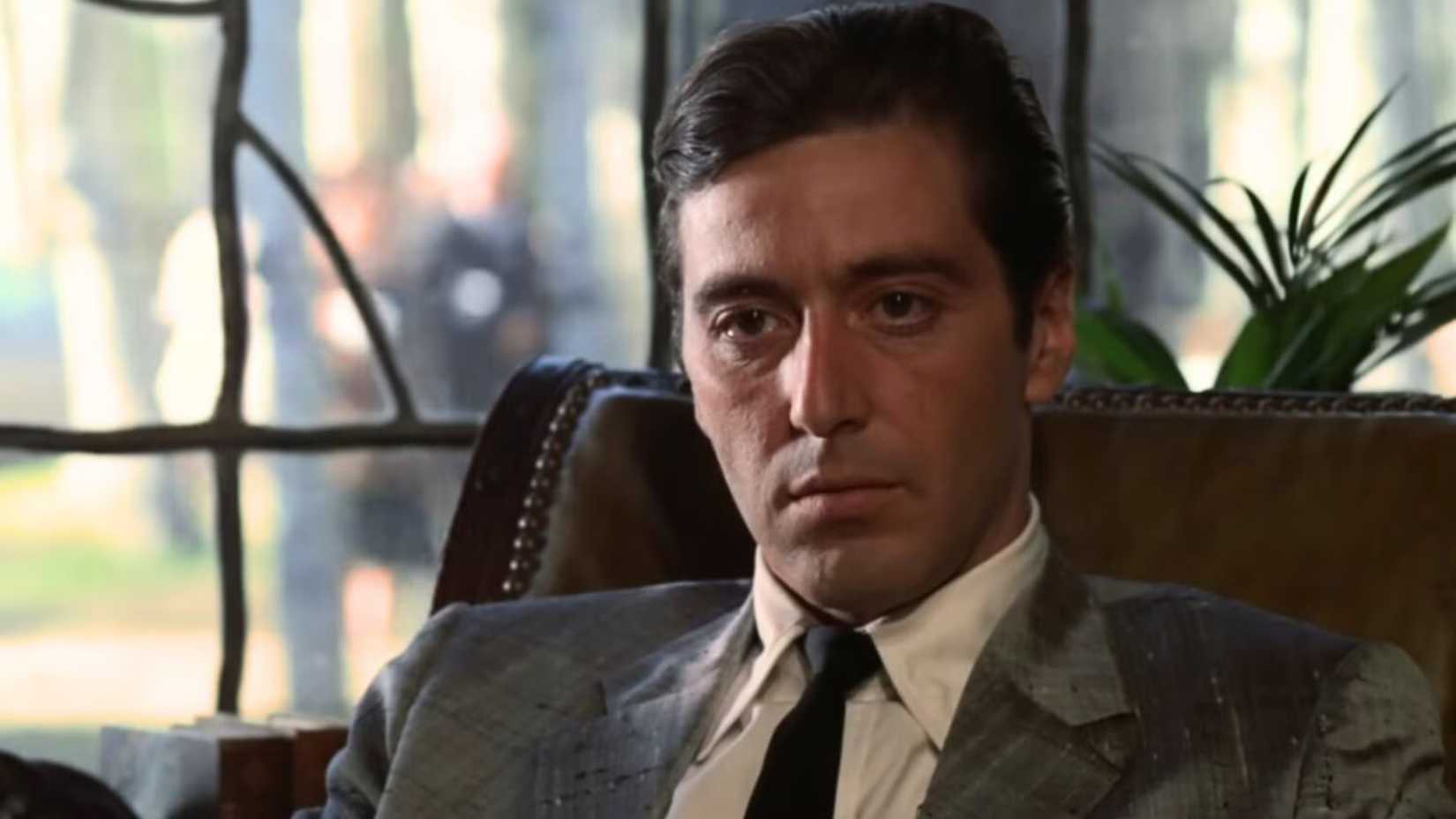 Al Pacino as Michael Corleone at the end of The Godfather Part II