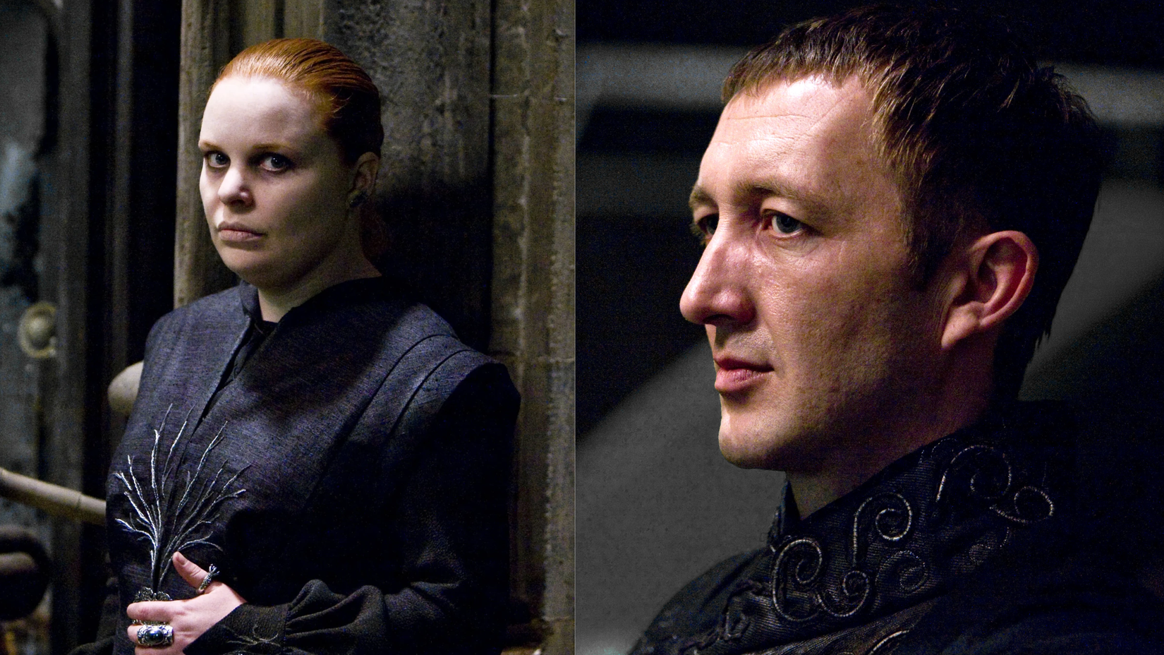 Alecto and Amycus Carrow in Harry Potter
