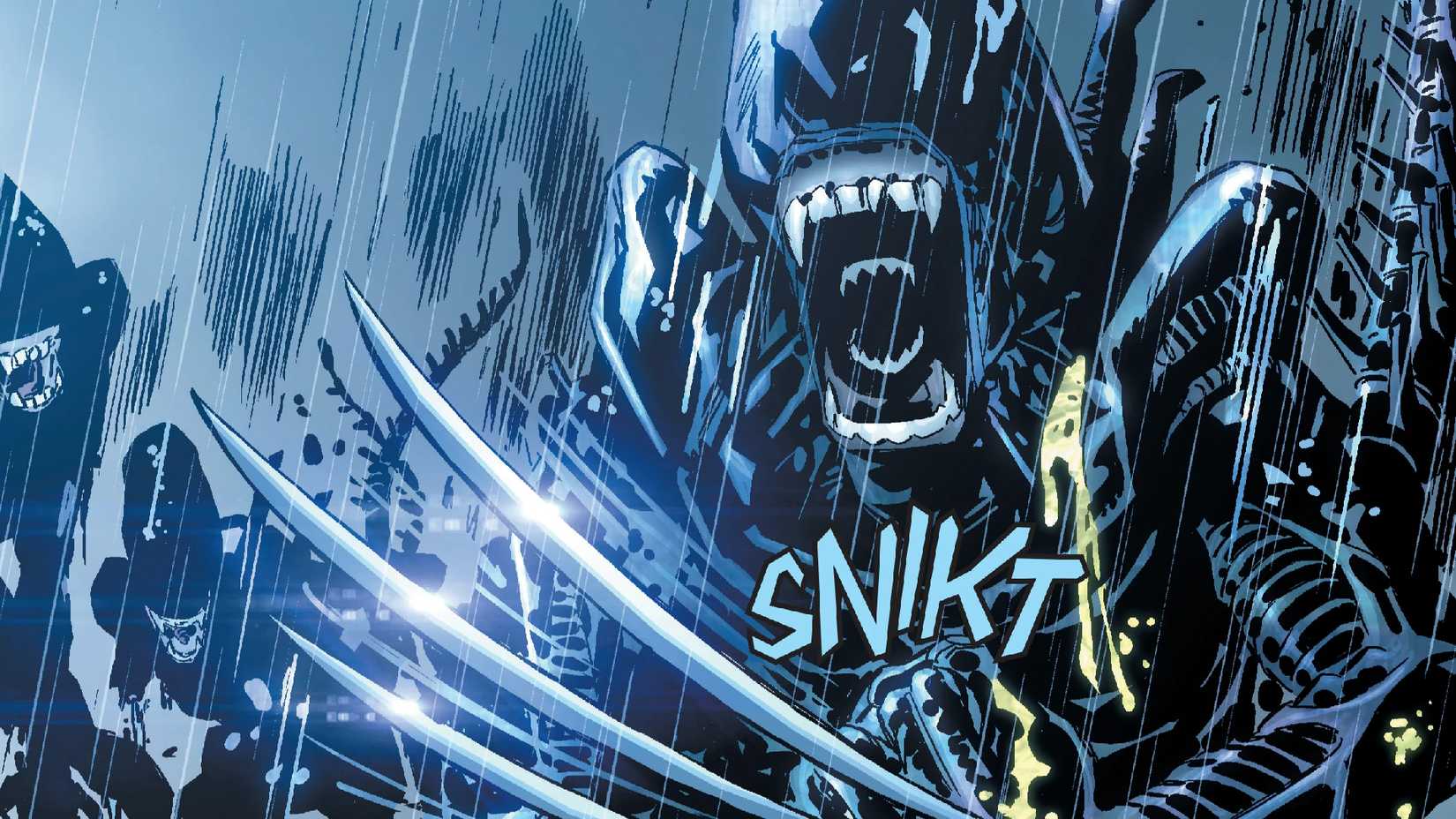 alien's new xenomorph with stolen claws from x-men's wolverine