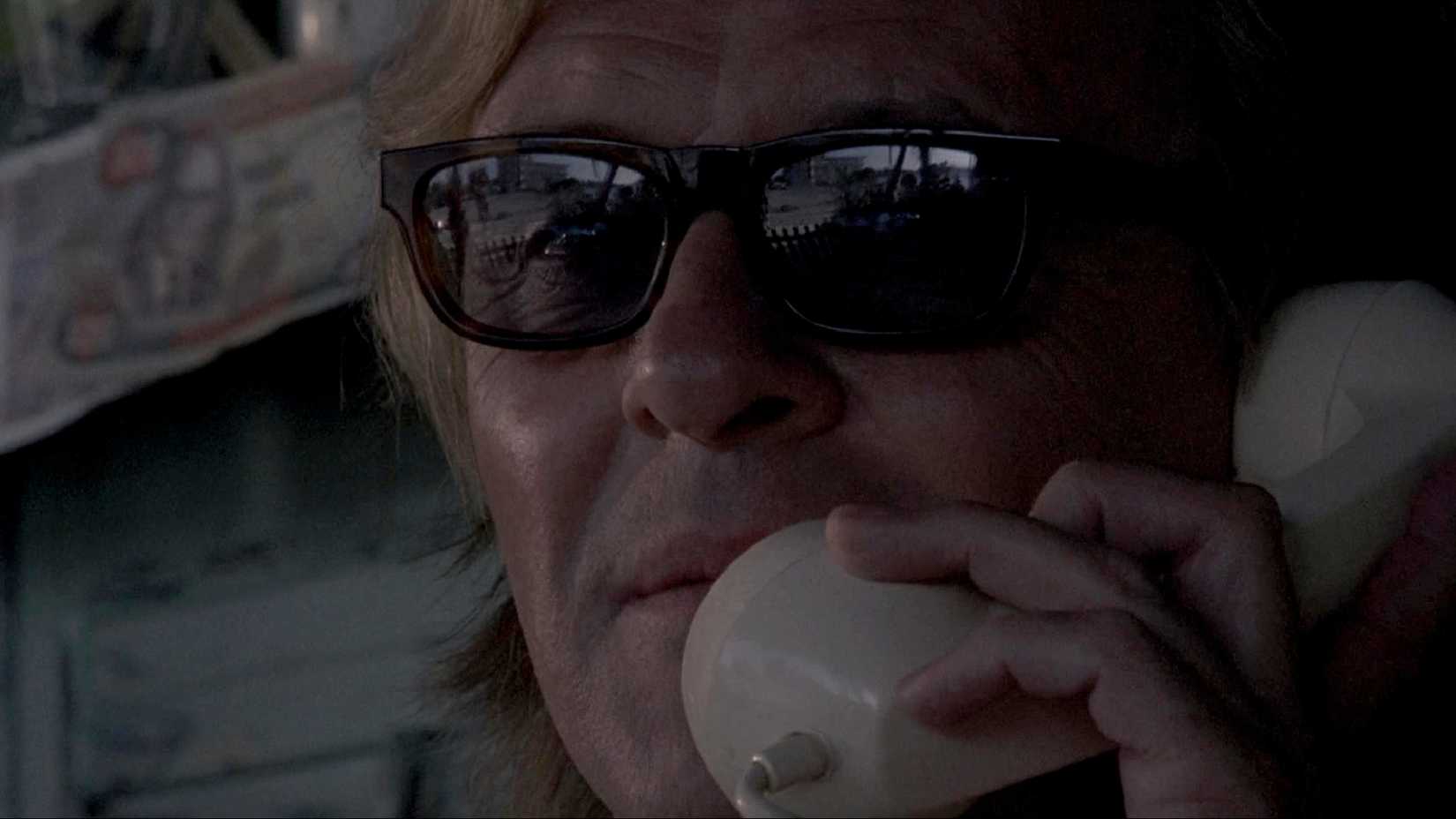 Anthony Hopkins as Hannibal Lecter on the phone at the end of The Silence of the Lambs