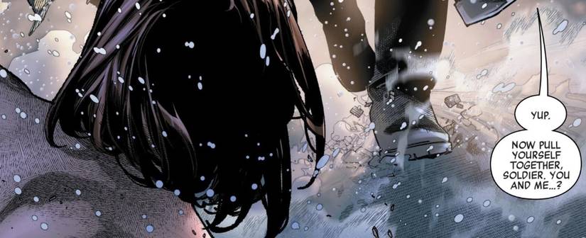Avengers Armageddon #5, Nick Fury finds Bucky Barnes
