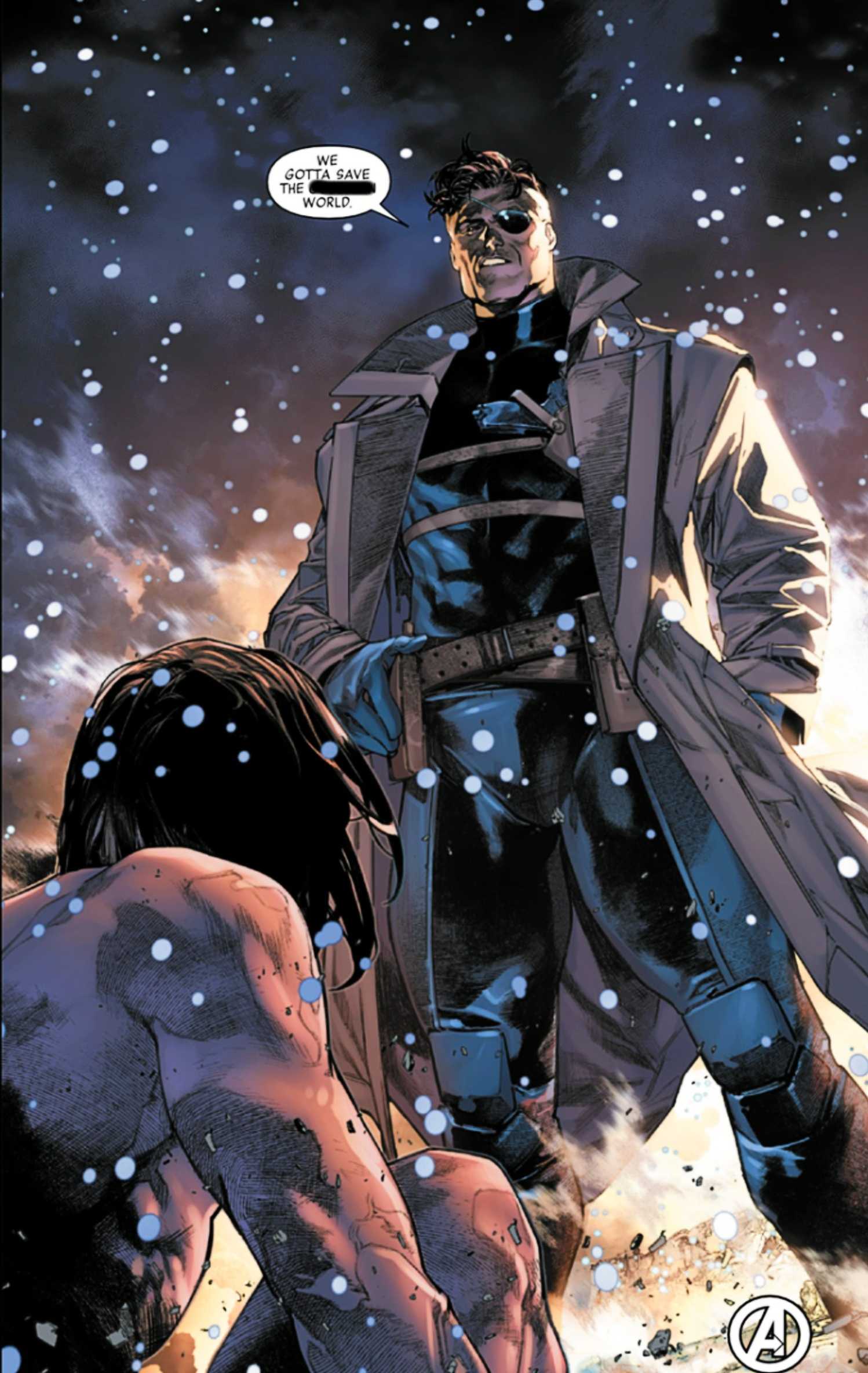 Avengers Armageddon #5, Nicky Fury recruits Bucky Barnes