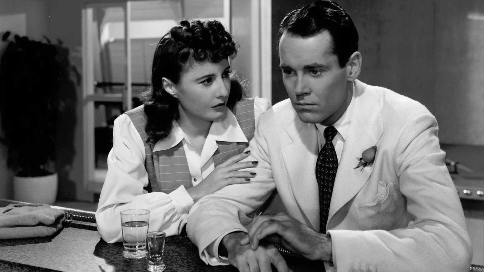Barbara Stanwyck as Jean and Henry Fonda as Charles in The Lady Eve