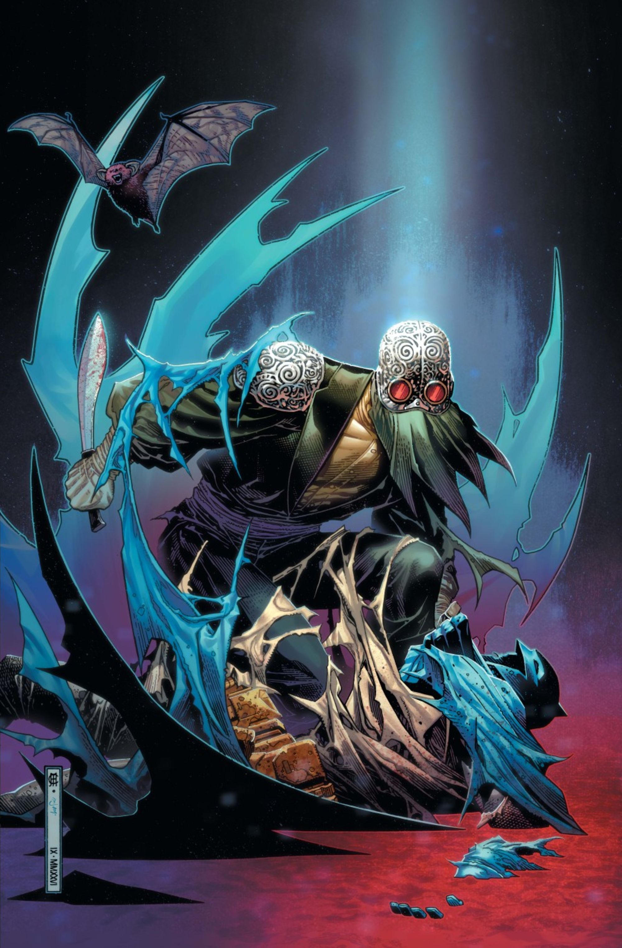 batman 17 variant cover showing bruce wayne's new costume 2