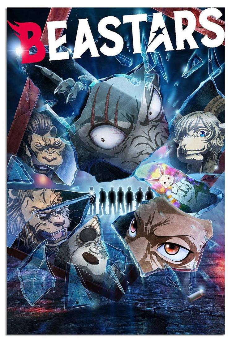 Beastars' characters pose for the anime series' vertical poster
