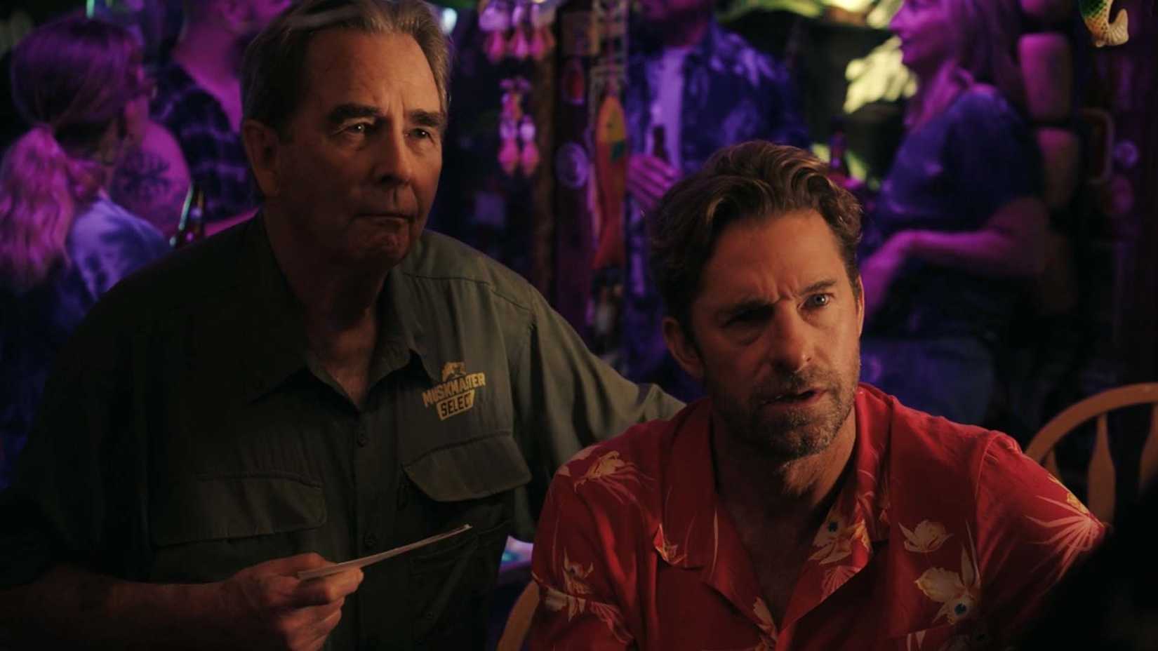 Beau Bridges as Reggie and Scott Speedman as R.J. in R.J. Decker season 2 episode 4